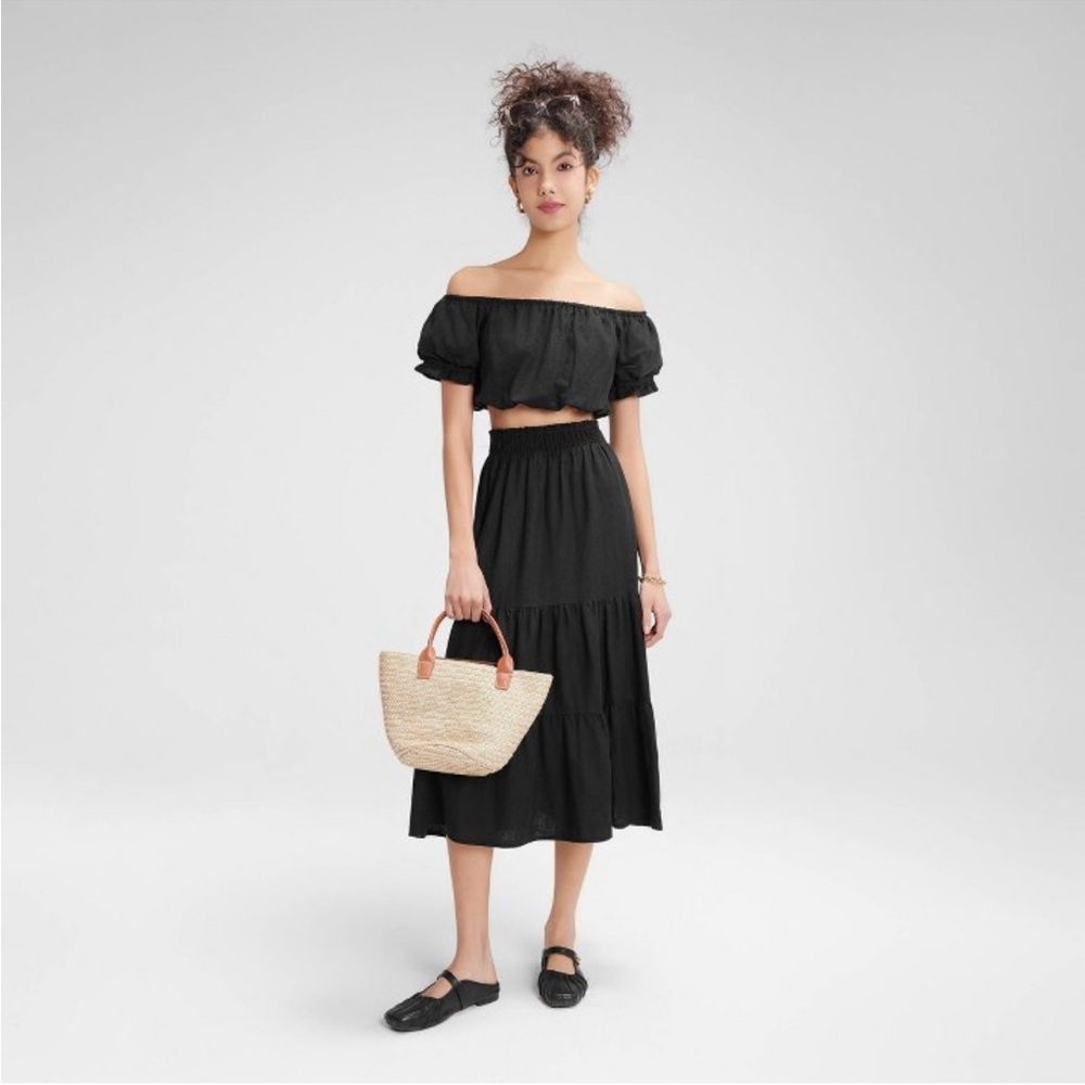 Wild Fable Off-Shoulder Skirt Set NWT